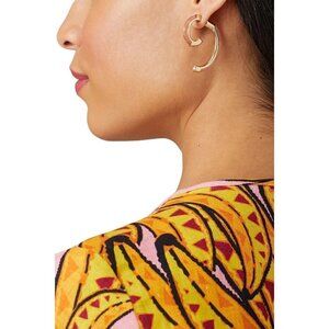 DEMARSON Cherry Quartz Gold Luna Earrings Gold Womens Size OS